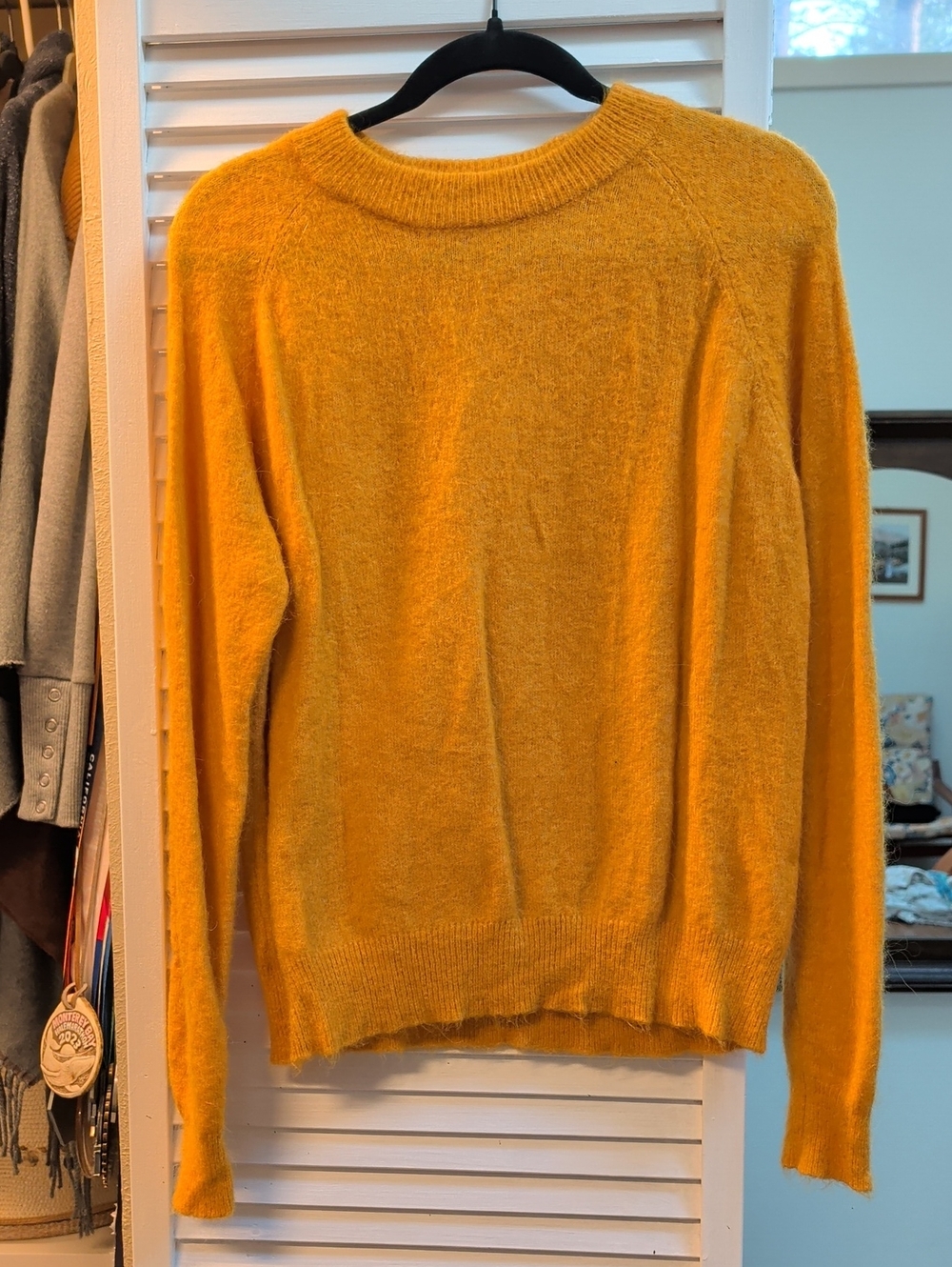Zara Women's Alpaca Wool Blend Sweater - Mustard Yellow